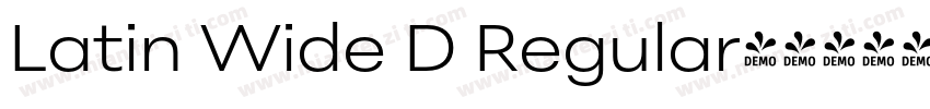Latin Wide D Regular字体转换
